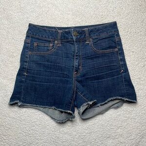 American Eagle denim Jeans super stretch Shorts Size 8